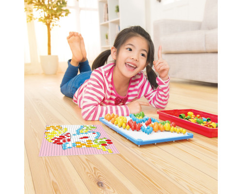 Розвиваючий набір мозаїки Quercetti 0920-Q, дошка 22х16 см 160 штук