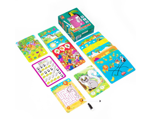 Настільна гра Пиши та витирай "Зоопарк" Vladi Toys VT5010-20 укр