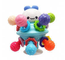 Дитяче брязкальце "НЛО" 689 рухомі деталі, на присосці Синій Дитяче брязкальце "НЛО" 689 рухомі деталі, на присосці Синій