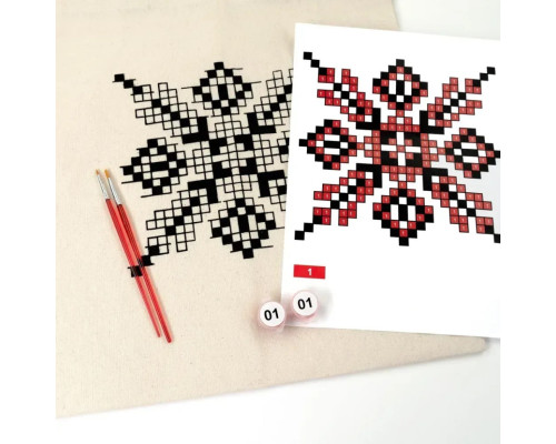 Набір для творчості екосумка-розмальовка "Вишиванка“ N0003651, 38х42 см