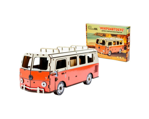 Дерев'яний 3D конструктор "Мікроавтобус" Puz-00926, 156 деталей