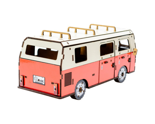 Дерев'яний 3D конструктор "Мікроавтобус" Puz-00926, 156 деталей