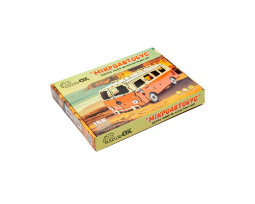 Дерев'яний 3D конструктор "Мікроавтобус" Puz-00926, 156 деталей