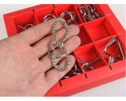 Набір головоломок 10 Metall Puzzles red Eureka 3D Puzzle 473358, 10 головоломок