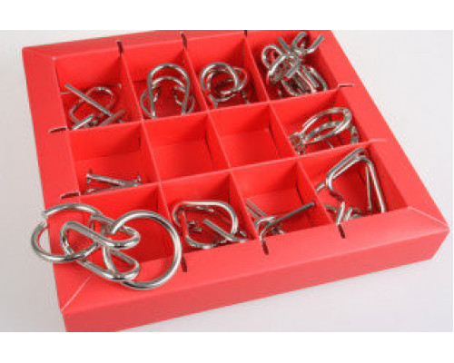Набір головоломок 10 Metall Puzzles red Eureka 3D Puzzle 473358, 10 головоломок