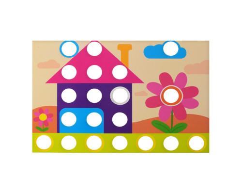 Детская мозаика с крупными деталями 669, 9 картинок