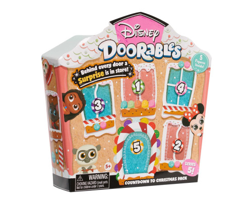 Игровой набор "Большой праздничный домик" Disney Doorables 44637, 5 фигурок