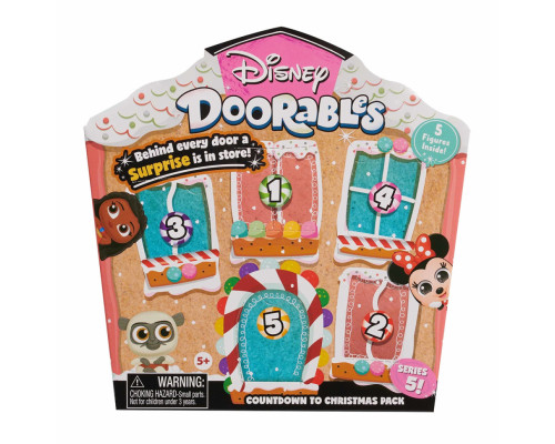 Игровой набор "Большой праздничный домик" Disney Doorables 44637, 5 фигурок